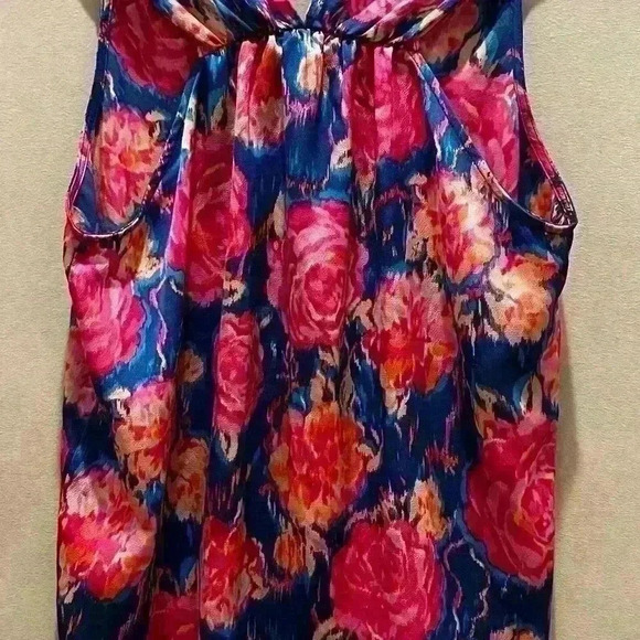 Ava & Aiden Floral Shirt Ladies Medium Polyester Light Comfy Spring Summer - Picture 3 of 4